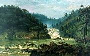 Benedito Calixto Waterfall on Sorocaba River oil painting